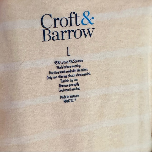 LOT OF 2- Croft & Barrow Striped Women’s Tees - Picture 7 of 8